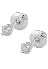 small sparkling diamond baby diamond earrings